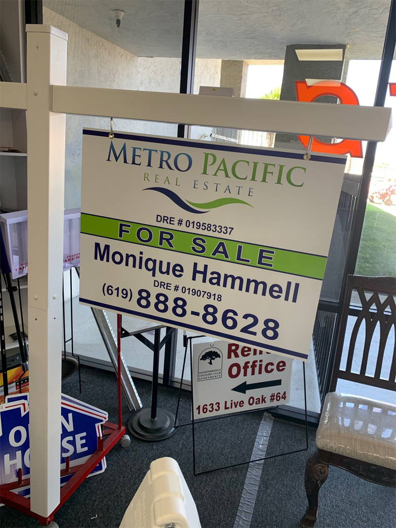 Real Estate PVC Post
